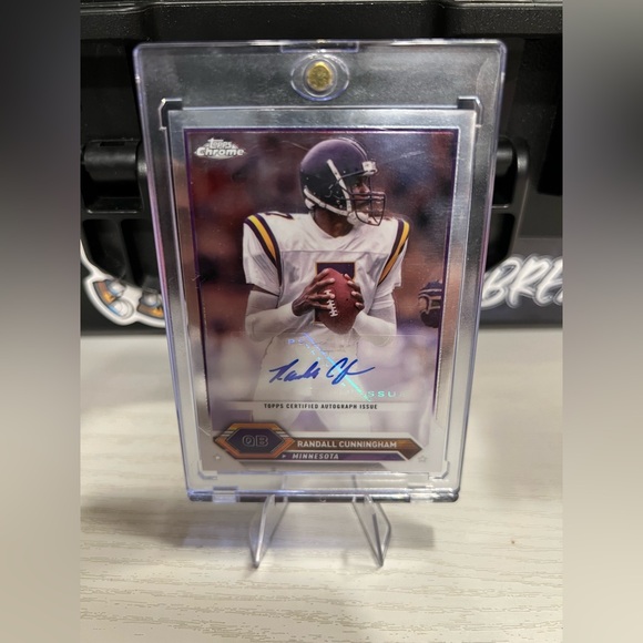 Randall Cunningham auto card - Picture 1 of 2